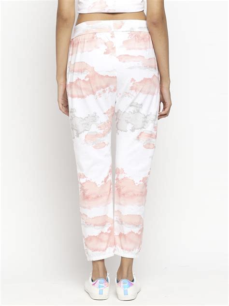 Buy Effy Drop Crotch Pant In White Cloud Glitter Online - Our Better Planet