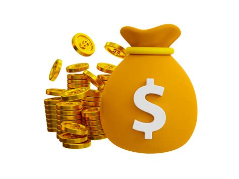 3d minimal money collecting concept. Money-saving concept. Financial business concept. Money bag ... - illustration of money