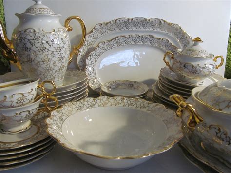 Wedding china large dresden china dinnerware set dresden platters fine ...