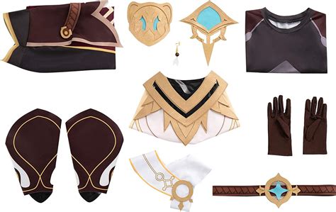 Buy GENYUU Cosplay Costume, Genshin Impact Traveler Aether Cosplay Role ...