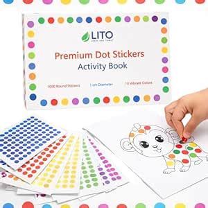 Premium Kids Dot Stickers with Numbers, Alphabet & Animals – 1,000 ...