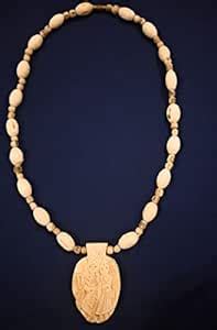 Brass Mart Radha Krishna Locket with Tulsi Mala : Amazon.in: Jewellery