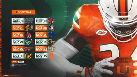 Miami Football Announces 2024 Schedule – University of Miami Athletics