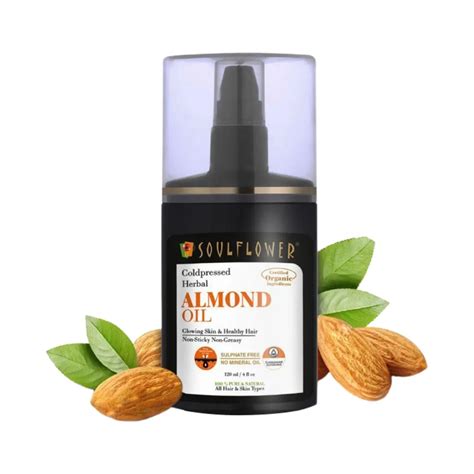 Buy Soulflower Coldpressed Herbal Almond Oil - (120ml) Online at Best ...