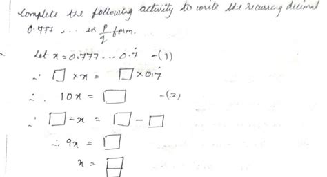 please solve the given activity - Brainly.in