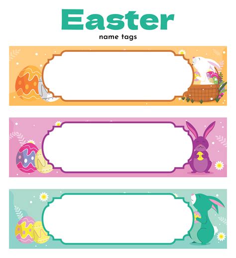 Printable Easter Name Tags - Printable Free Templates