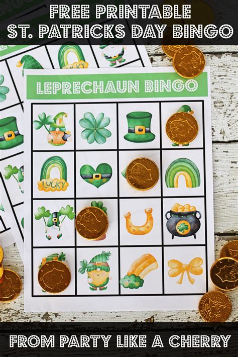 Free Printable St. Patrick's Day Bingo Game - Party Like a Cherry