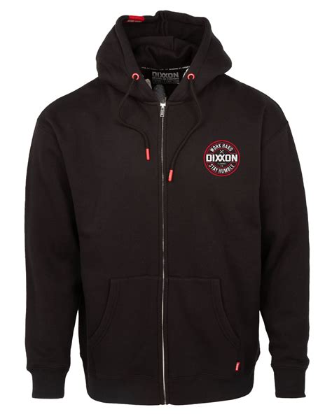 Men's Red Corpo Zip Up Hoodie - Black | Dixxon Flannel Co.