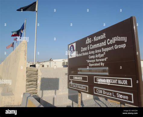 At the heart of Zone 6, Camp Arifjan, Kuwait is the Camp Command Cell ...