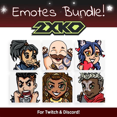 2XKO Emote Set: Chibi Character Emojis for Twitch/discord (digital ...