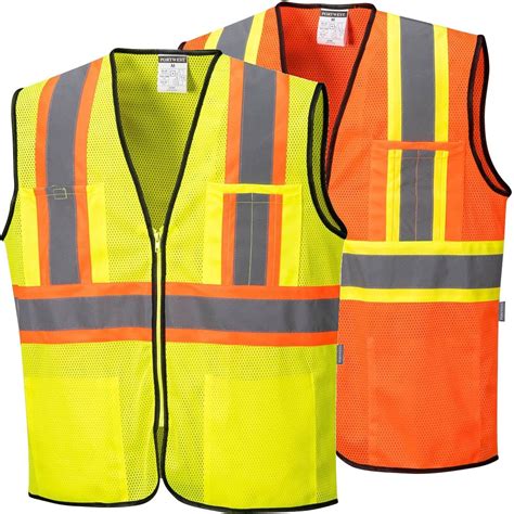 Orange Safety Vest With Pockets