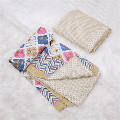 Hand Block Print Mulmul Cotton Dohar | Neelam – The Jaipuri