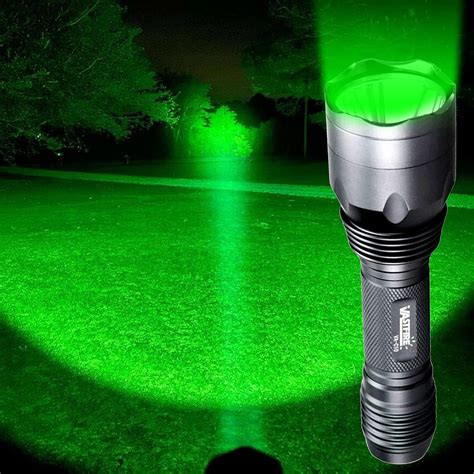 VASTFIRE Hunting Light 1000 Lumen Bright CREE Green LED Flashlight for ...