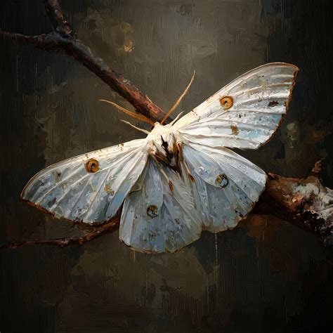 Stunning White Witch Moth Artwork In Realistic Style • PromptDen