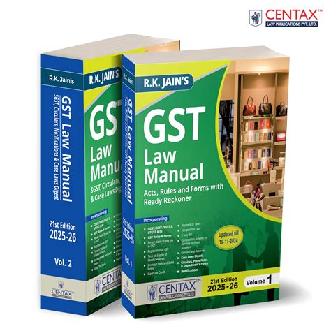 Buy R.K. Jain's GST Law Manual [2025-26] – Incorporating GST Acts ...