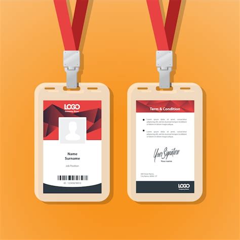 Ausweis | Premium Vektor