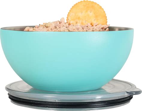 Amazon.com | served Small Insulated Serving Bowl with Lid (20oz / 0.6QT ...