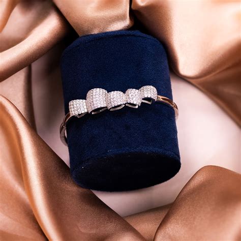 Silver Rippled Grace Bracelet – Taara Silver
