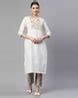 Buy White Kurta Suit Sets for Women by SHEWILL Online | Ajio.com