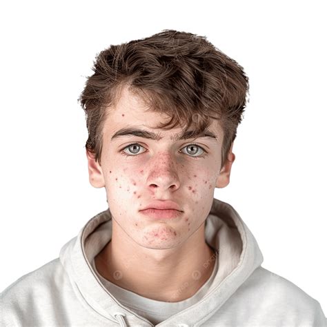 Upset Teenager With Pimples On The Face Isolated, Acne, Pimple, Face PNG Transparent Image and ...