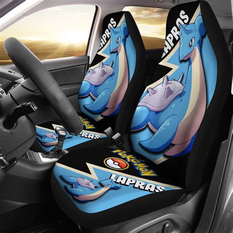 Lapras Pokemon Car Seat Covers Custom Car Accessories for Pokemon Fans - AnimeBape