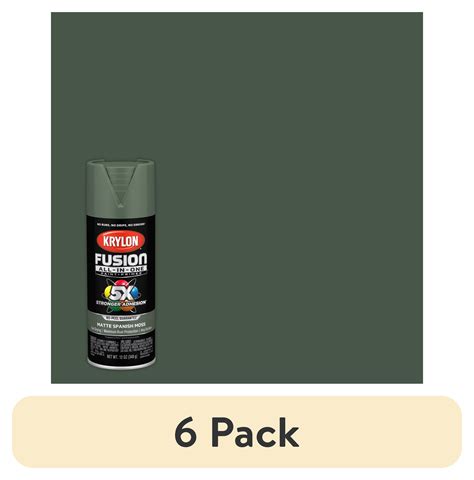 (6 pack) Krylon K02796007 Krylon Fusion All-In-One Spanish Moss Matte ...