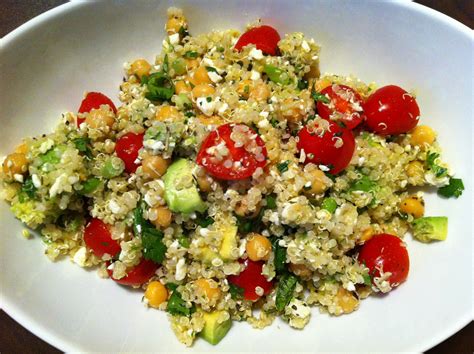 Playing With My Food!: Quinoa Salad with Chickpeas, Avocado, and Feta ...