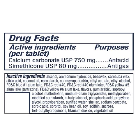 Tums Gas Relief Chewy Bites - 54 Tabs