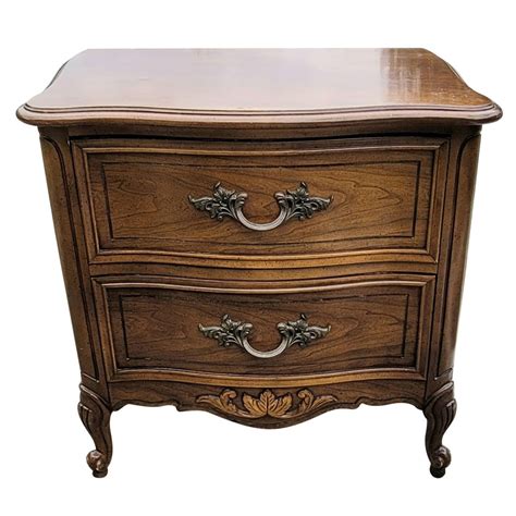 Dixie Provincial Style Bedside Chest of Drawers Nightstand For Sale at ...