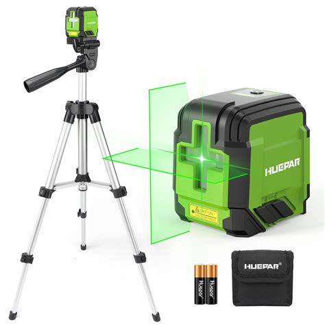 Laser Level with Tripod, Huepar 98Ft Laser Level Self Leveling Green ...