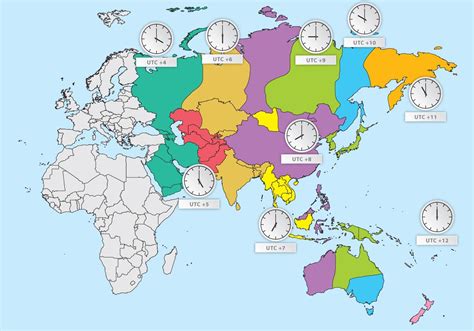 Time Zone Map Asia 的图像结果
