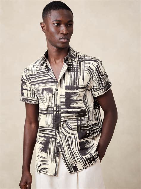 Washed Cotton Poplin Shirt | Banana Republic