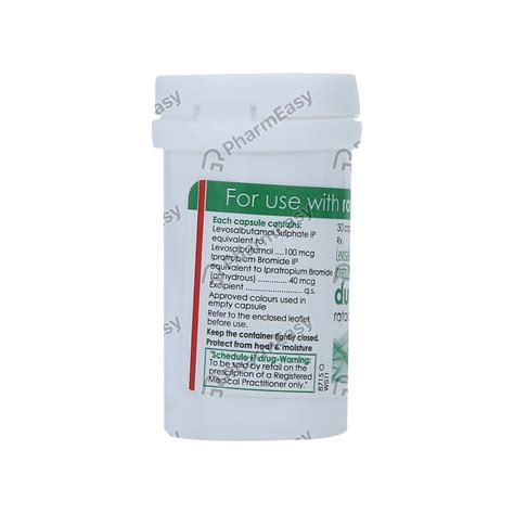 Duolin Box Of 30 Rotacaps: Uses, Side Effects, Price & Dosage | PharmEasy