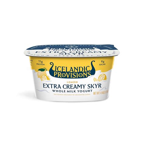 Amazon.com: Icelandic Provisions Extra Creamy Skyr Lemon Whole Milk ...
