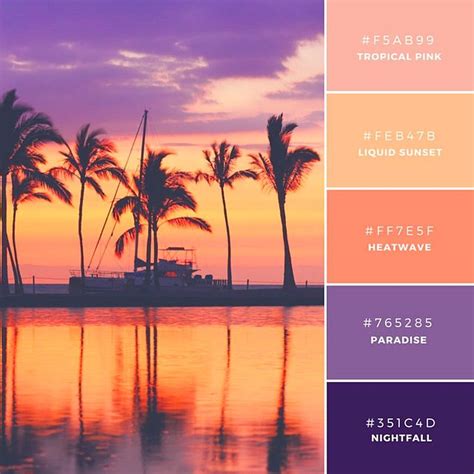 24 Best Sunset Color Pallette Ideas To Create Relaxe Nuance House ...