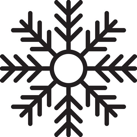 Snowflake icon clip art 22188429 PNG