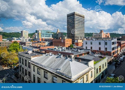 View of Buildings in Downtown Asheville, North Carolina. Editorial ...
