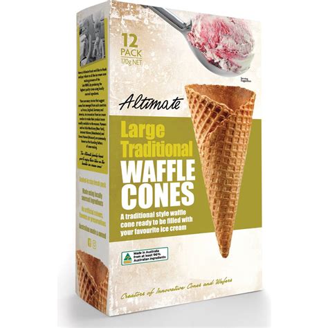 Calories in Altimate Waffle Ice Cream Cones calcount