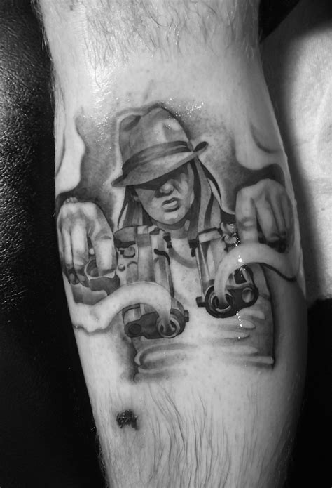 Gangster Girl With Gun Tattoo