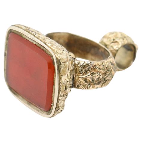 1840 Georgian Gold Filled Amethyst Watch Fob Pendant For Sale at 1stDibs