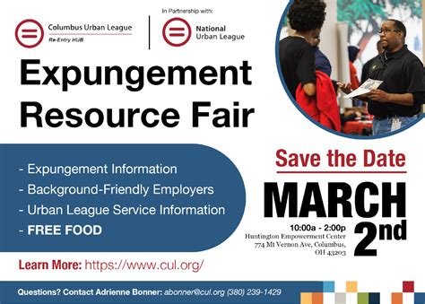 Expungement Resource Fair - Columbus Urban League Columbus Urban League