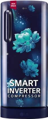 LG 224 L Direct Cool Single Door 5 Star Refrigerator with Base Drawer ...