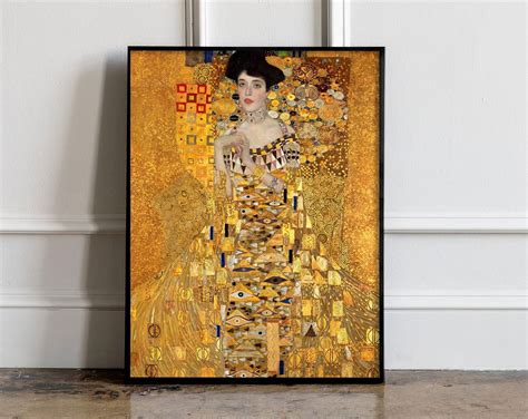 Gustav Klimt The Woman in Gold Poster, Adele Bloch-Bauer Poster, Gustav ...
