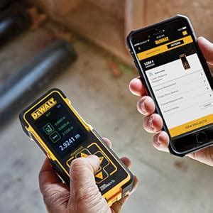 DEWALT DW0165N 50M 165 Ft. Laser Distance Measurer for Distance, Area ...