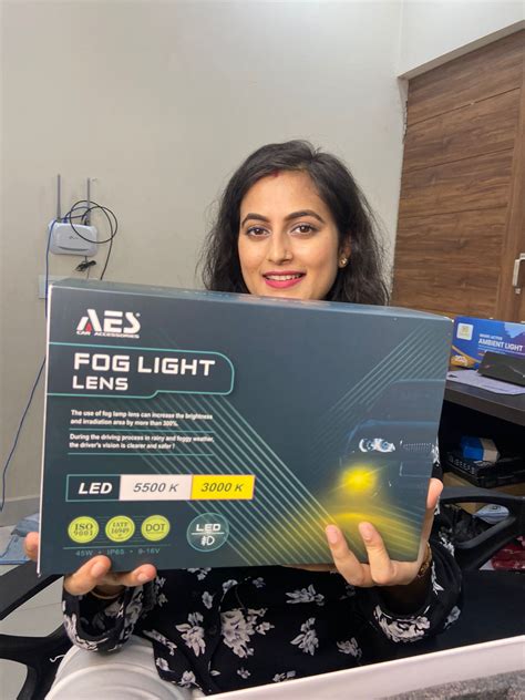 AES Q8 Pro 100-100W/pair 3 inch blue quattro lens fog projector Tricol ...