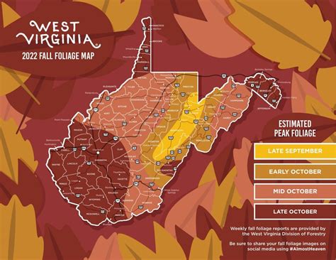 West Virginia rolls out fall foliage map, predicting late September ...