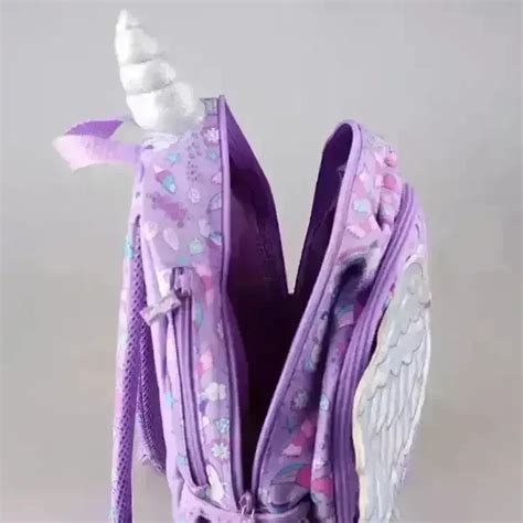 Purple Unicorn Wing Shaped Backpack