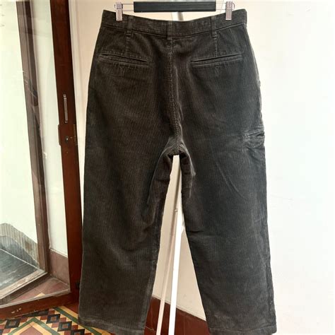 PRE-LOVED Uniqlo Corduroy wide pant (OLIVE) – Capsul