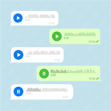 Premium Vector | Audio record concept voice messages set record voice ...