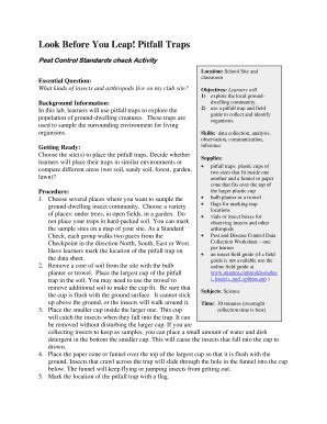 Fillable Online gen uga Look Before You Leap Pitfall Traps - University ...